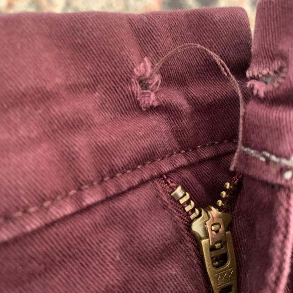 BURGUNDY CHINOS - Picture 2 of 3